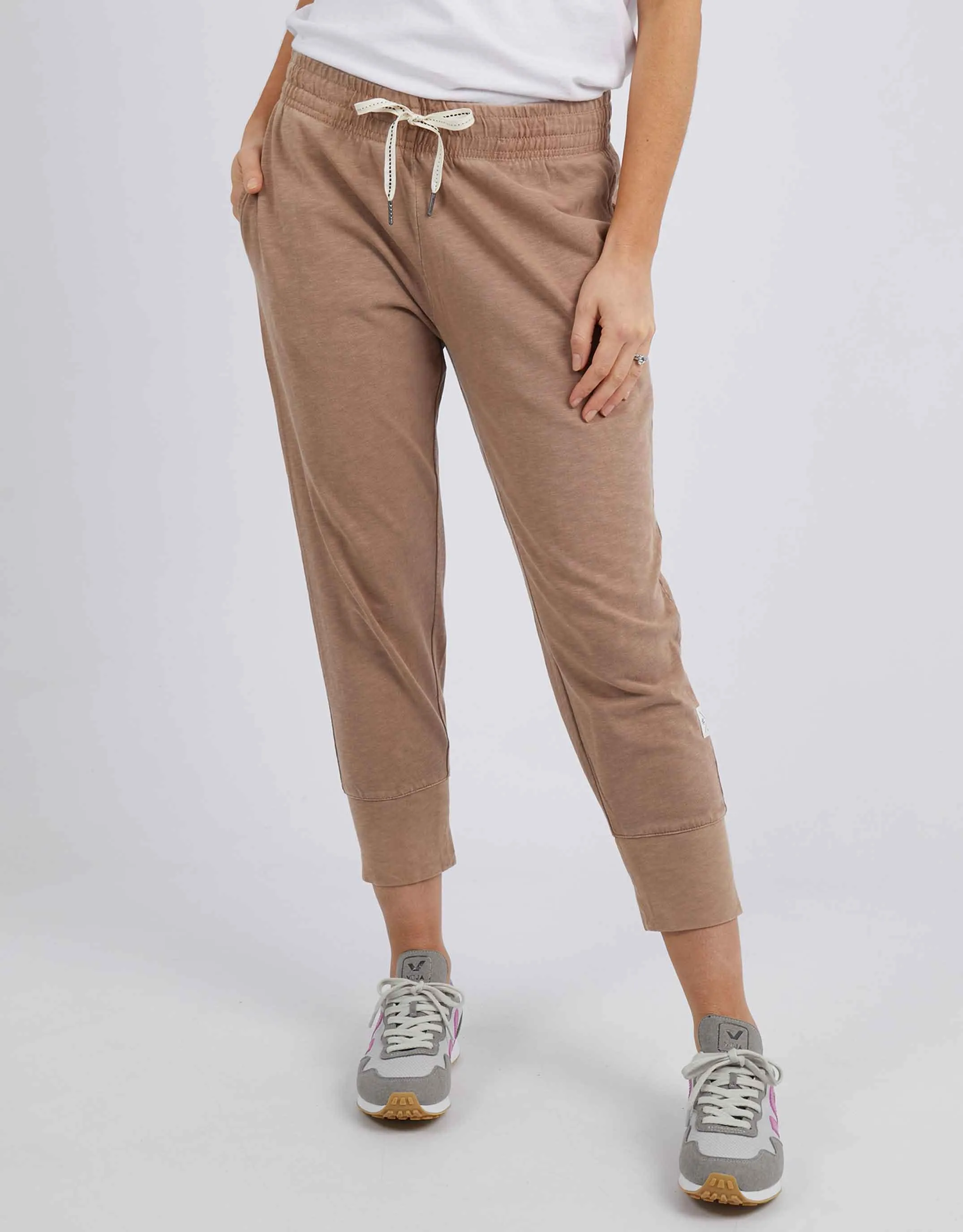 3/4 Brunch Pants - Mocha sold by White & Co