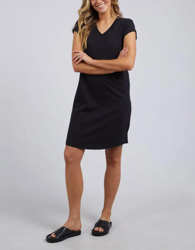 Manly Vee Dress - Black sold by White & Co