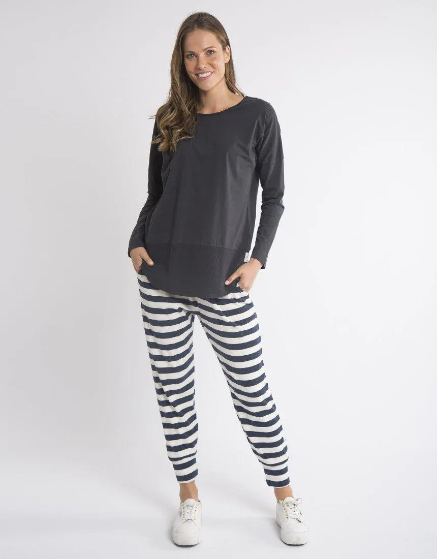 Fundamental Long Sleeve Rib Tee - Washed Black sold by White & Co product image thumbnail 5
