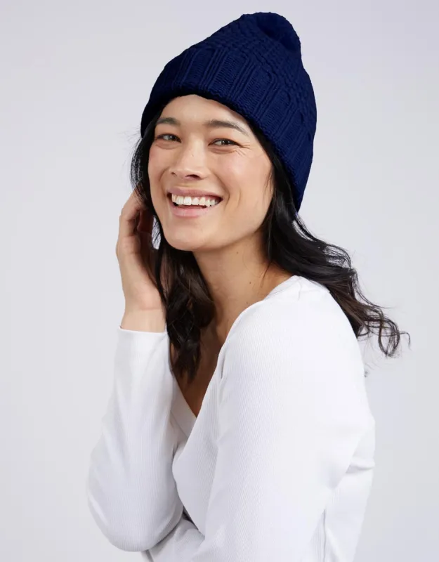 Berry Beanie - Navy sold by White & Co