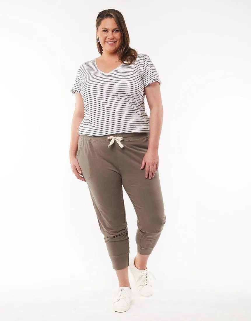 Wash Out Lounge Pants - Khaki sold by White & Co product image thumbnail 2