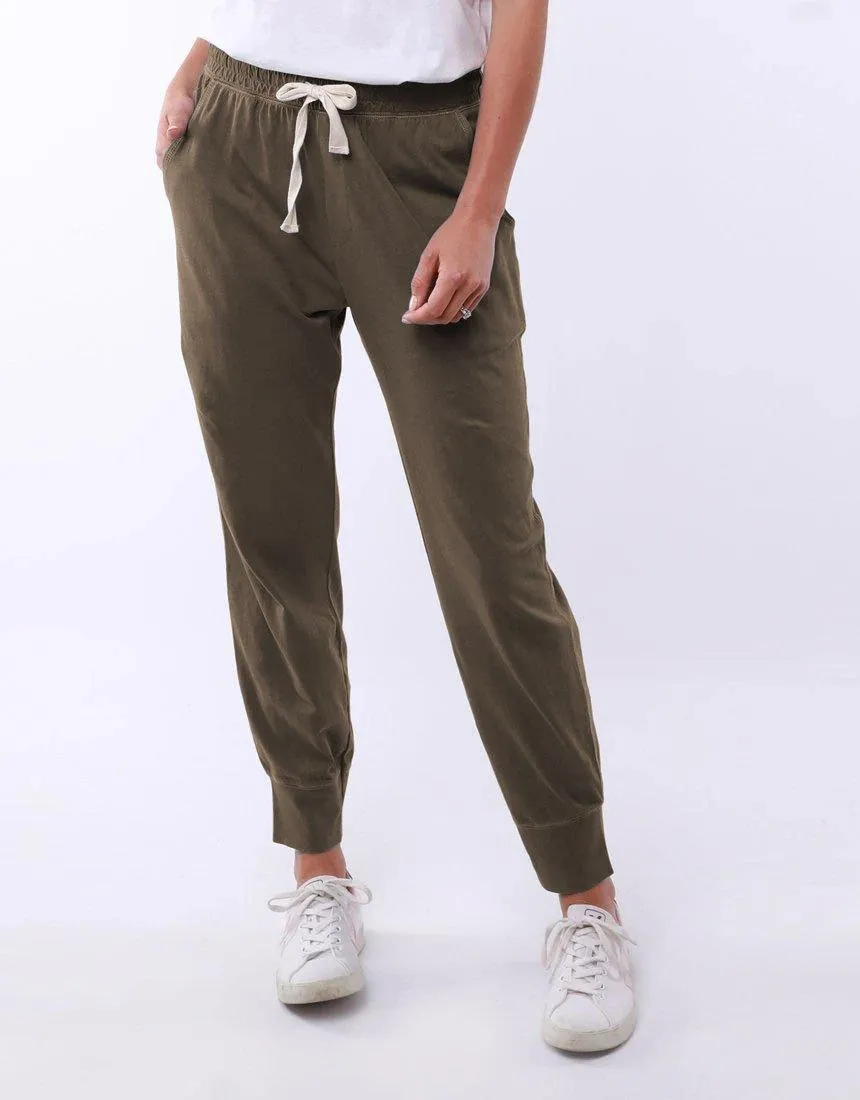 Wash Out Lounge Pants - Khaki sold by White & Co