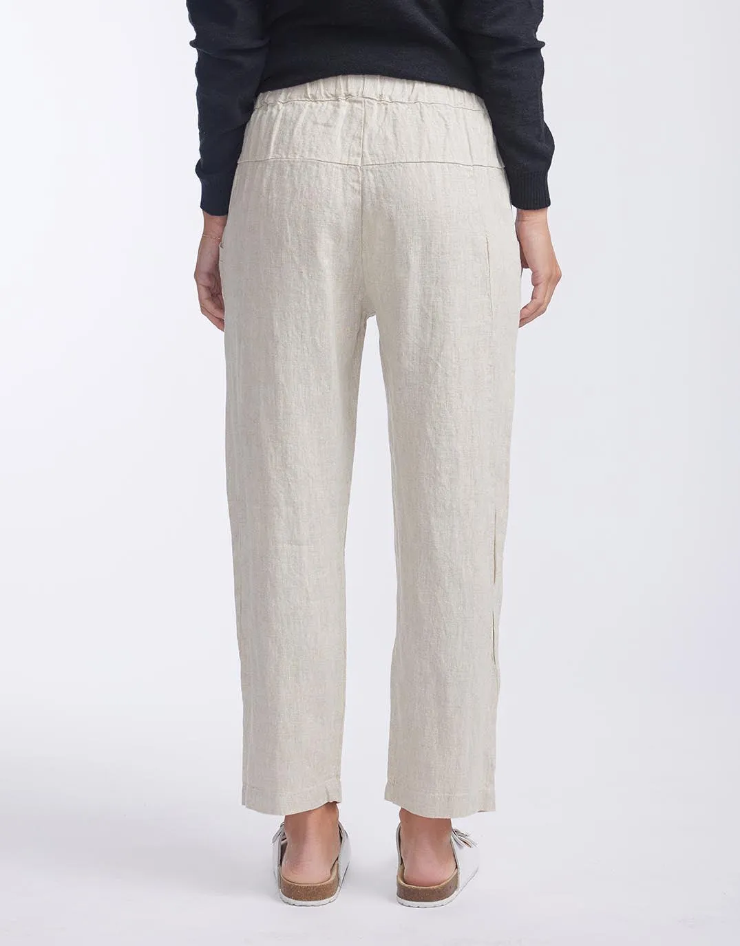 Luxe Linen Pants - Natural sold by White & Co product image thumbnail 3