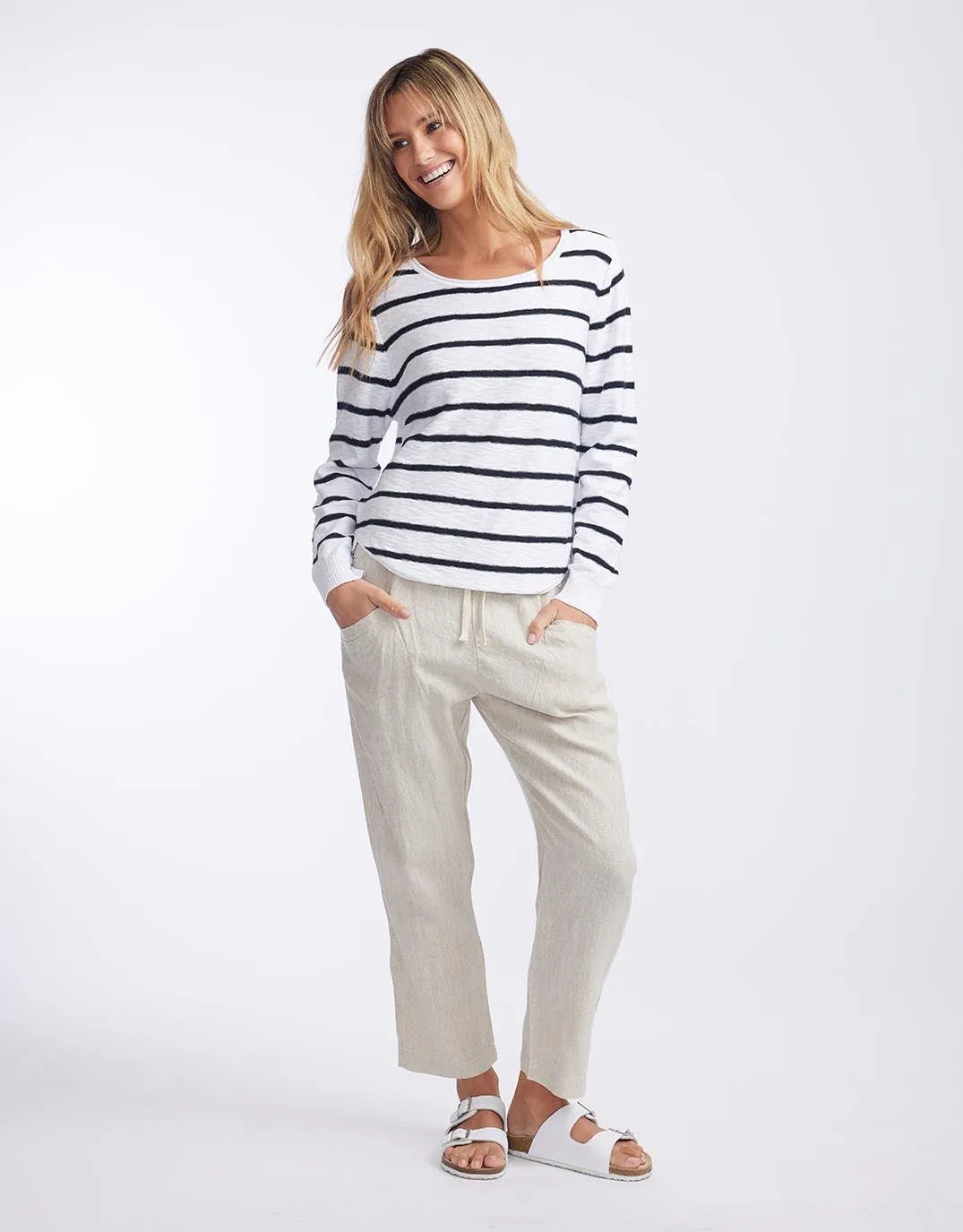 Luxe Linen Pants - Natural sold by White & Co product image thumbnail 2