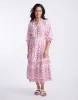 Waterlily Byron Midi Dress - Pink sold by White & Co