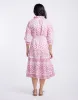 Waterlily Byron Midi Dress - Pink sold by White & Co