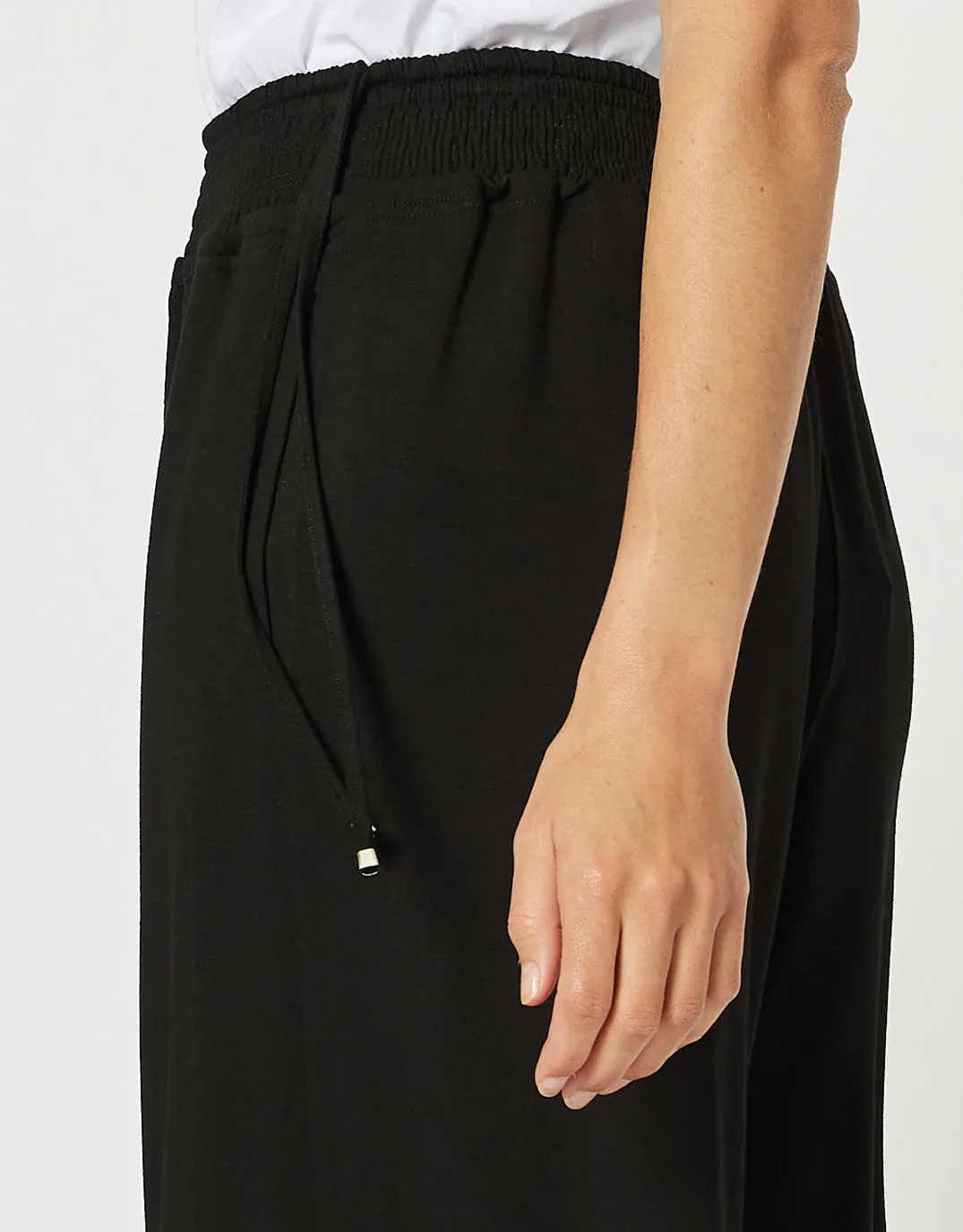 Wide Leg Jersey Pant - Black sold by White & Co product image thumbnail 5