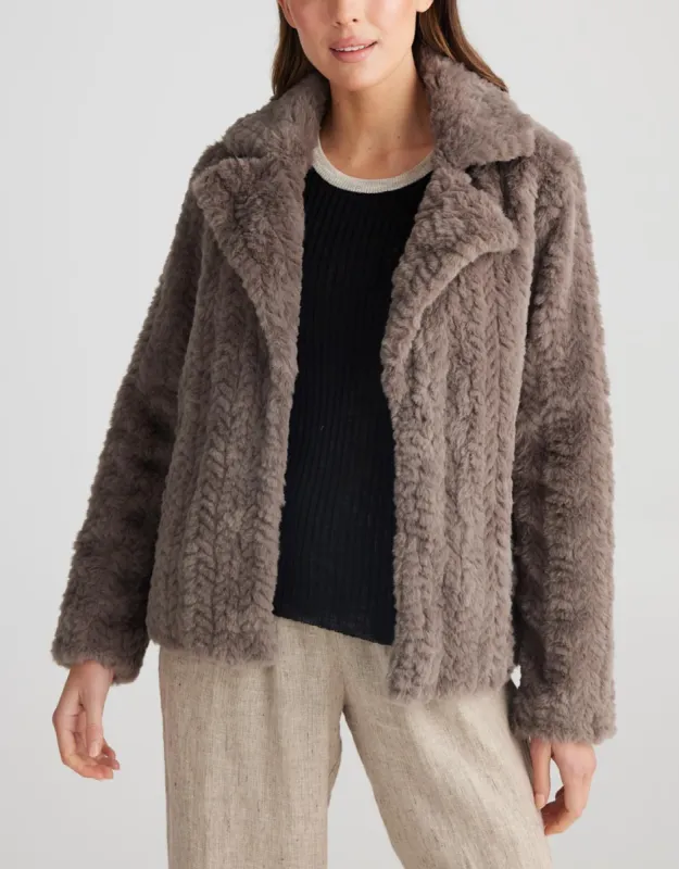 Alejandra Jacket - Stone sold by White & Co