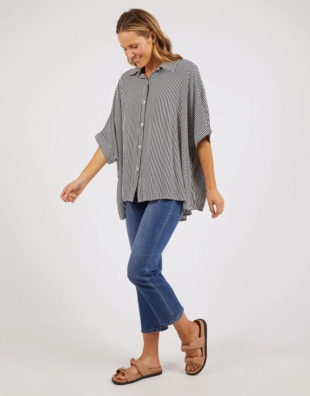 Luna Shirt - Navy sold by White & Co product image thumbnail 5