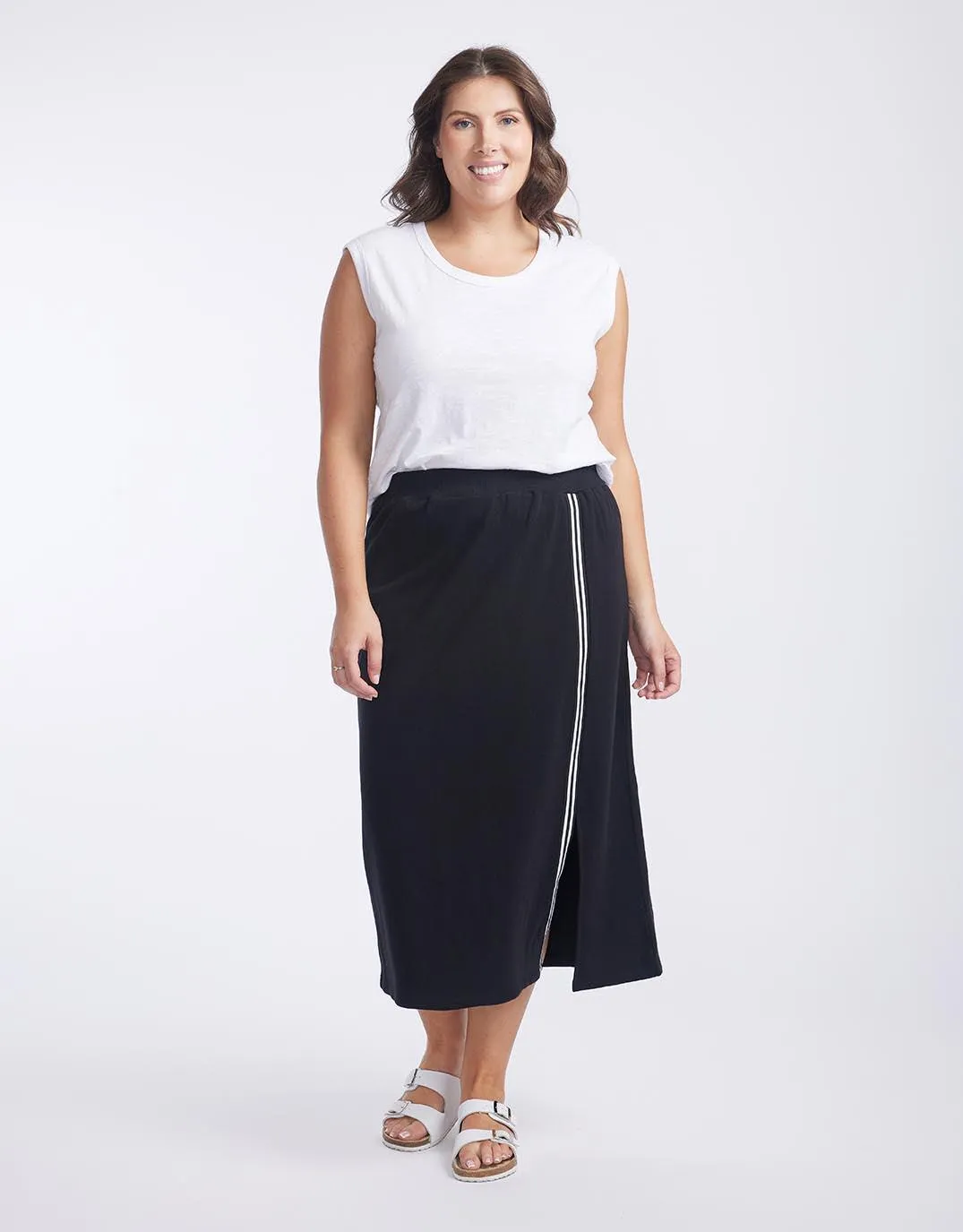 Off-Duty Trim Skirt - Black sold by White & Co product image thumbnail 2
