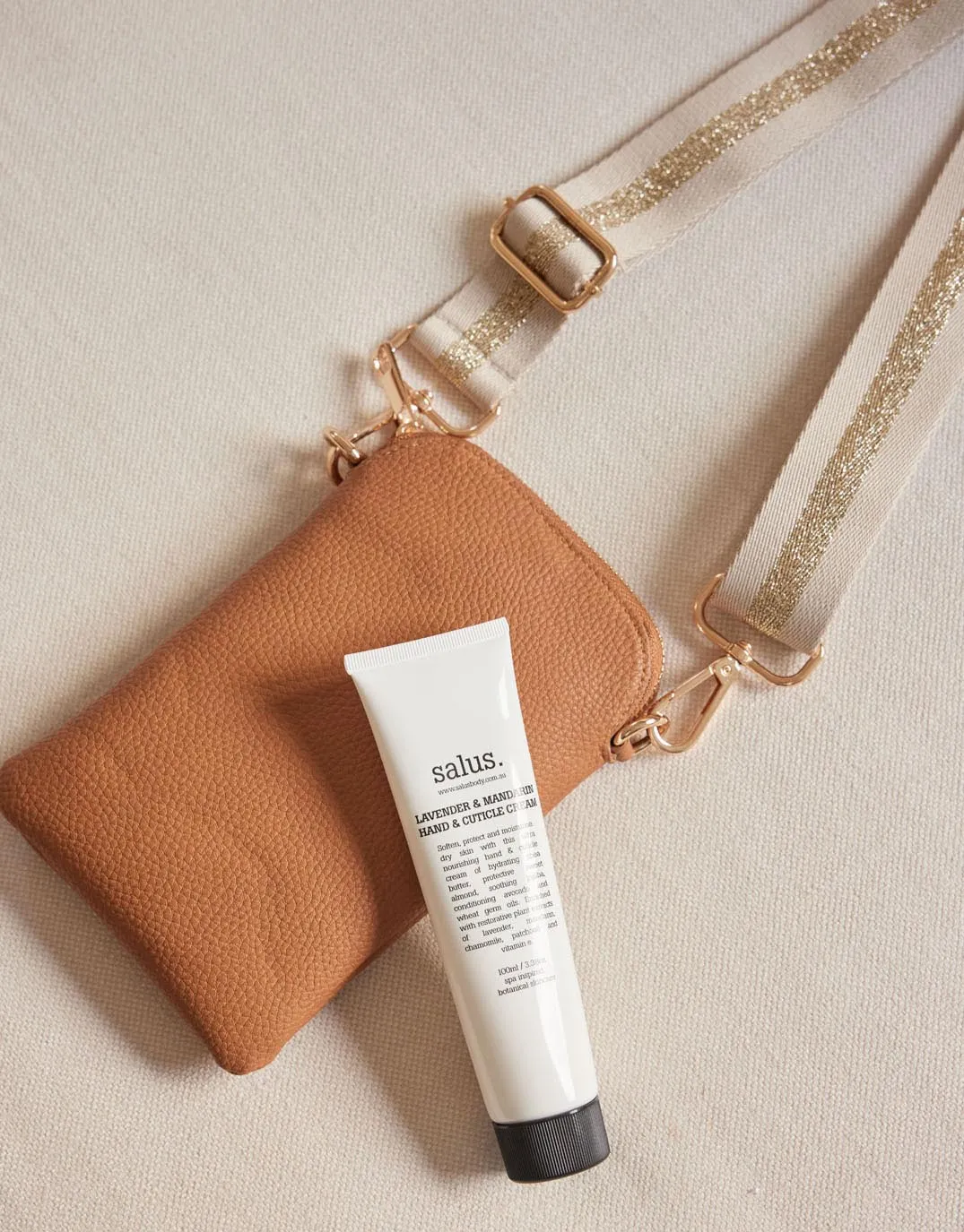 On The Go Bag + Hand Cream sold by White & Co