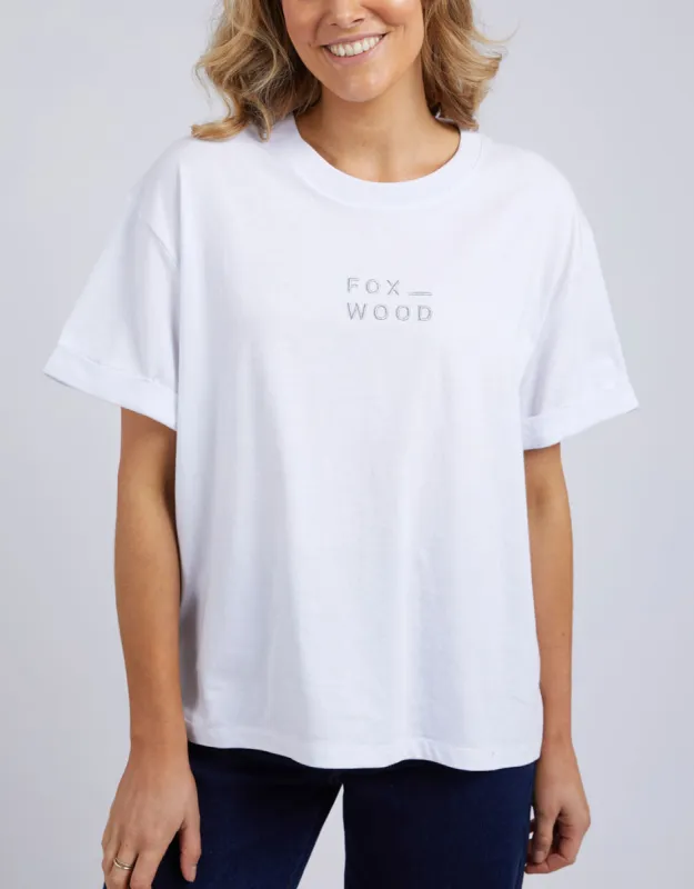 Huntleigh Oversized Tee - White sold by White & Co