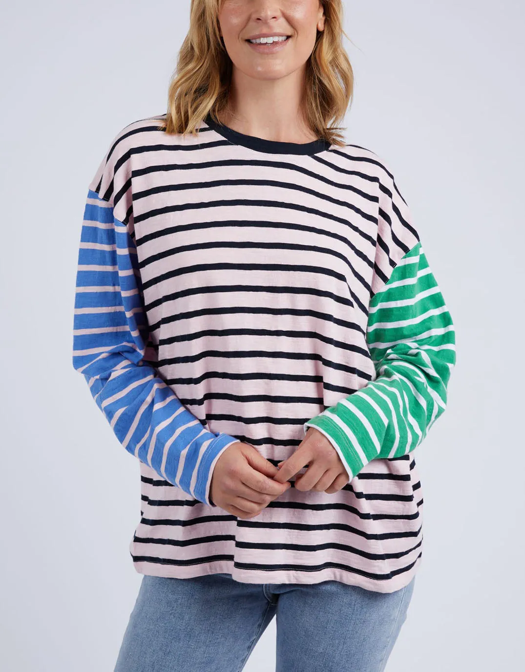 Sally Stripe Long Sleeve Tee - Multi Stripe sold by White & Co product image thumbnail 2