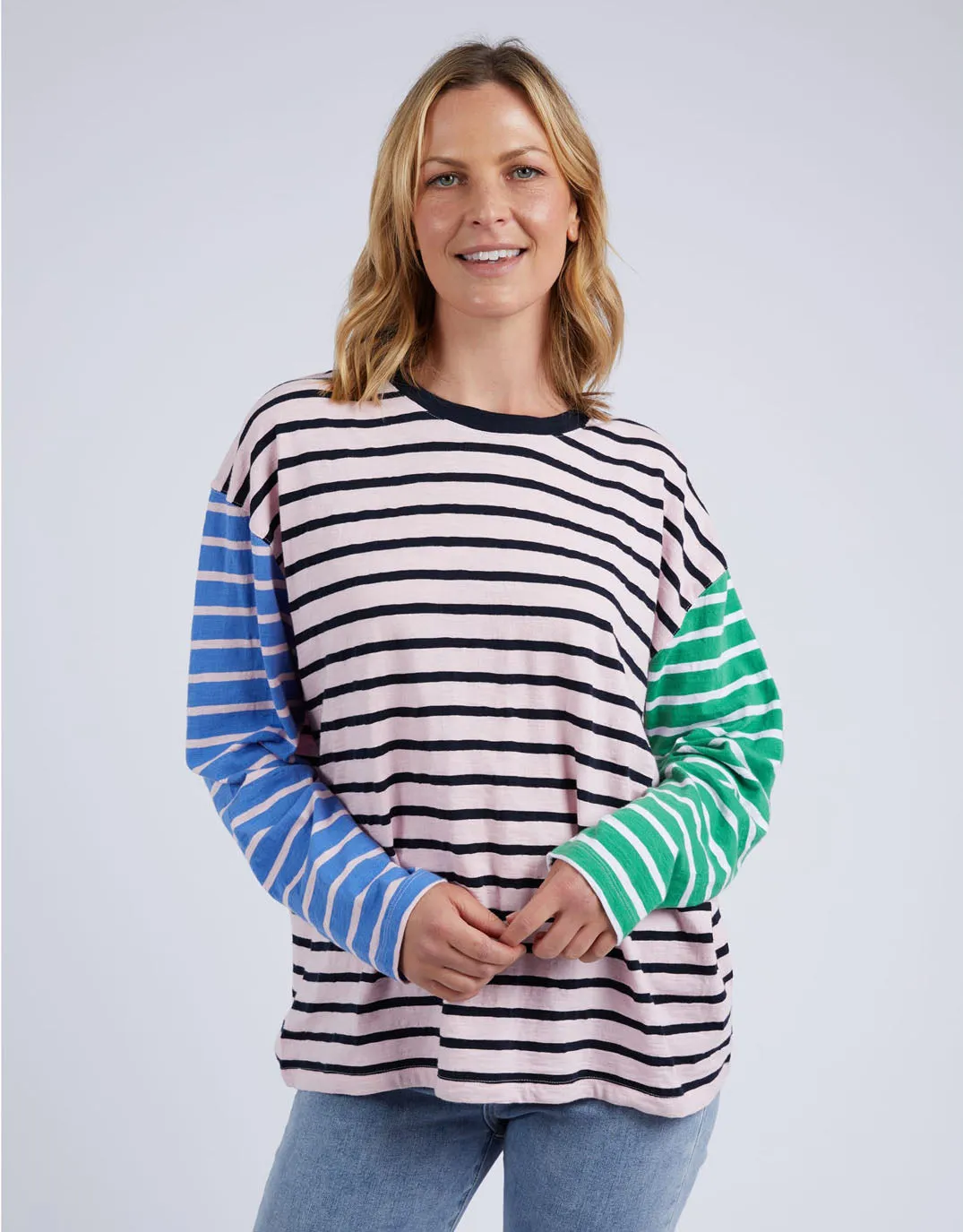 Sally Stripe Long Sleeve Tee - Multi Stripe sold by White & Co product image thumbnail 5