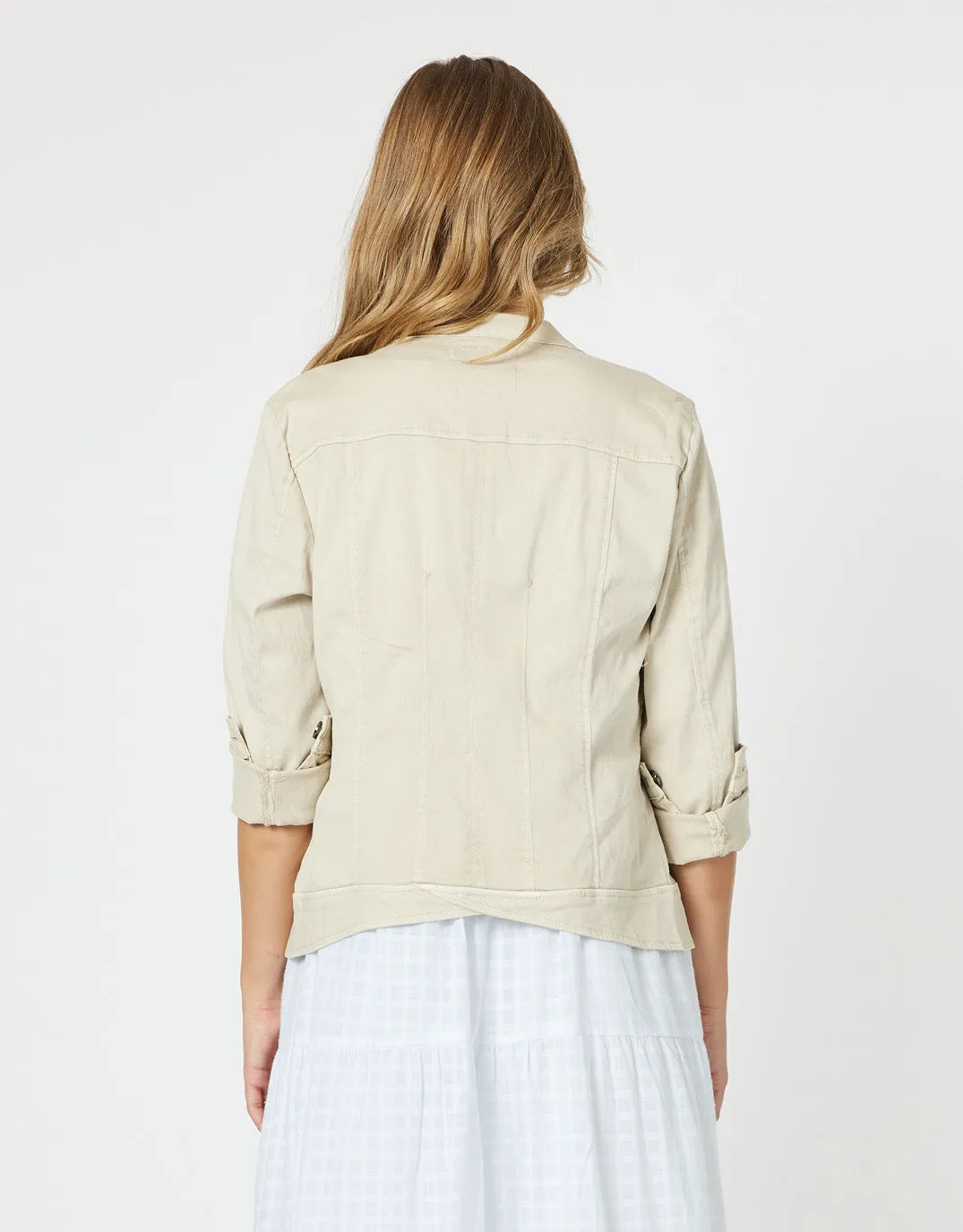 Maggie Denim Jacket - Natural sold by White & Co product image thumbnail 5