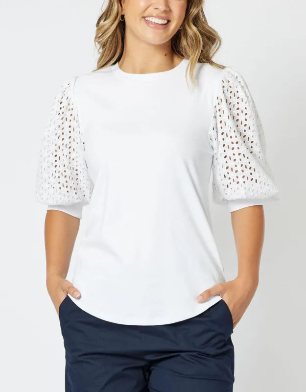 Kyla Top - White sold by White & Co