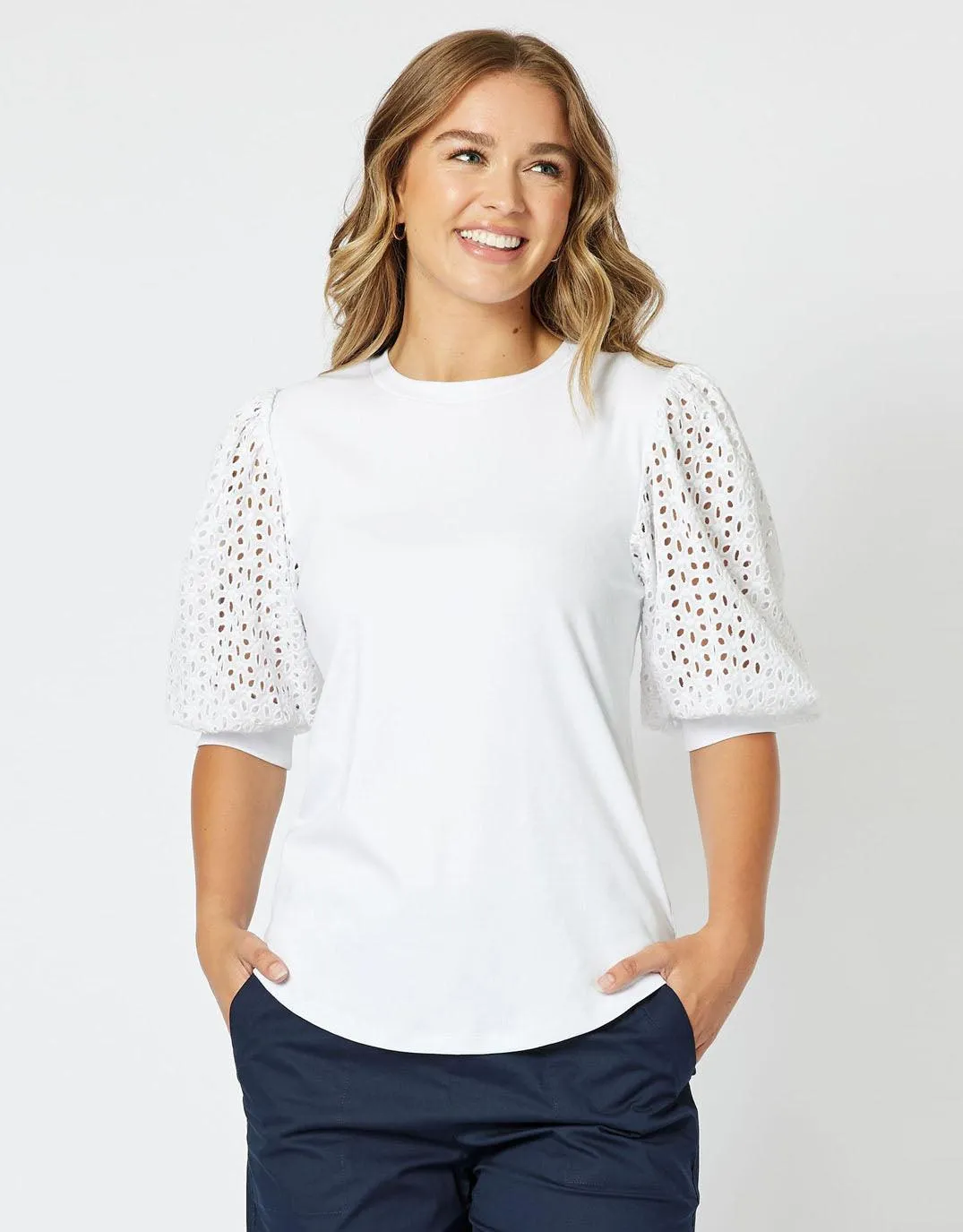 Kyla Top - White sold by White & Co product image thumbnail 4