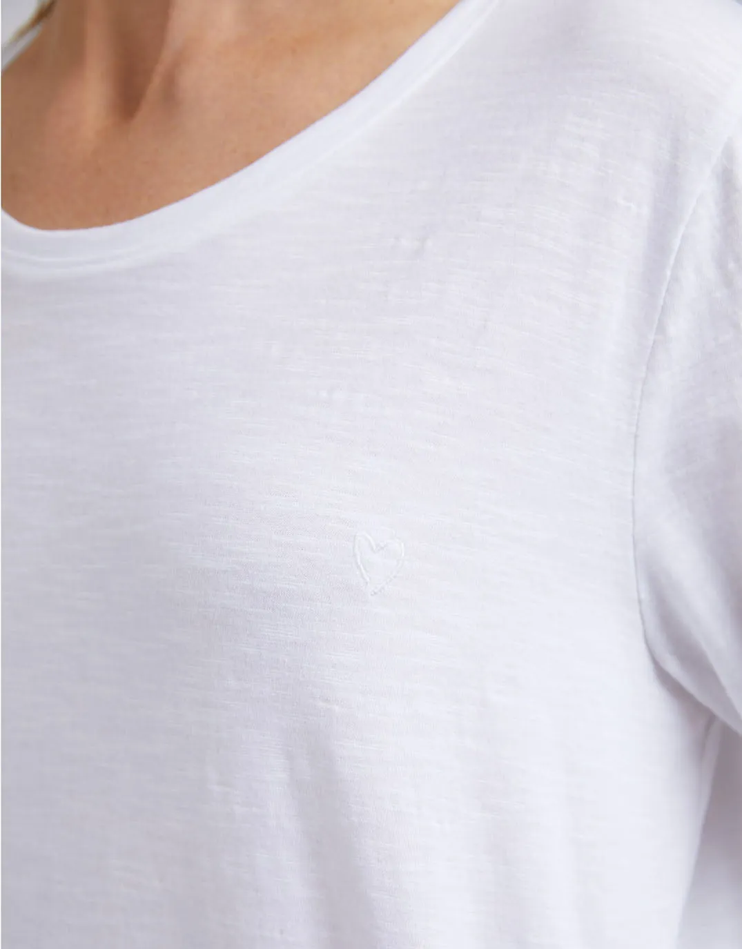 Everyday Long Sleeve Tee - White sold by White & Co product image thumbnail 5