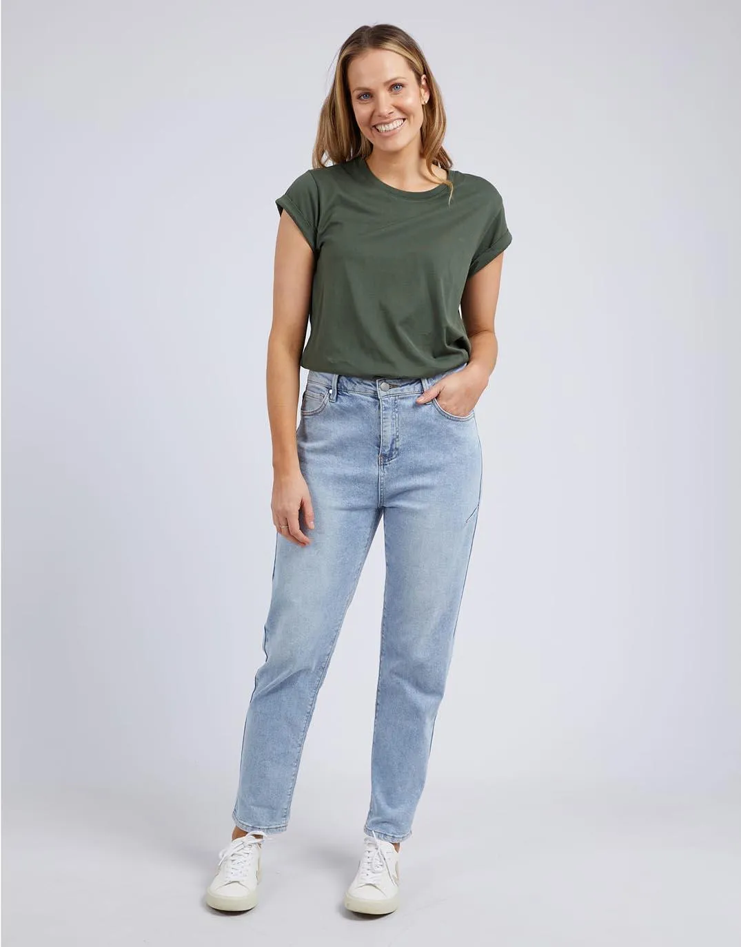 Manly Tee - Khaki sold by White & Co product image thumbnail 2