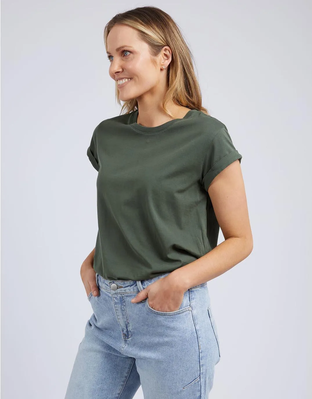 Manly Tee - Khaki sold by White & Co product image thumbnail 4