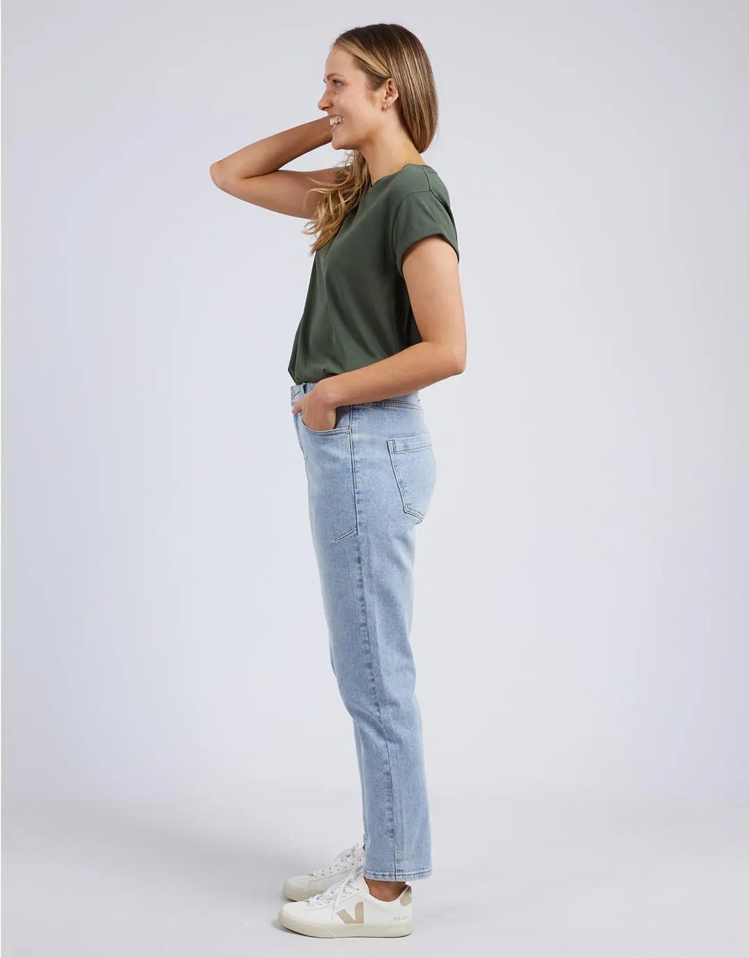 Manly Tee - Khaki sold by White & Co product image thumbnail 3