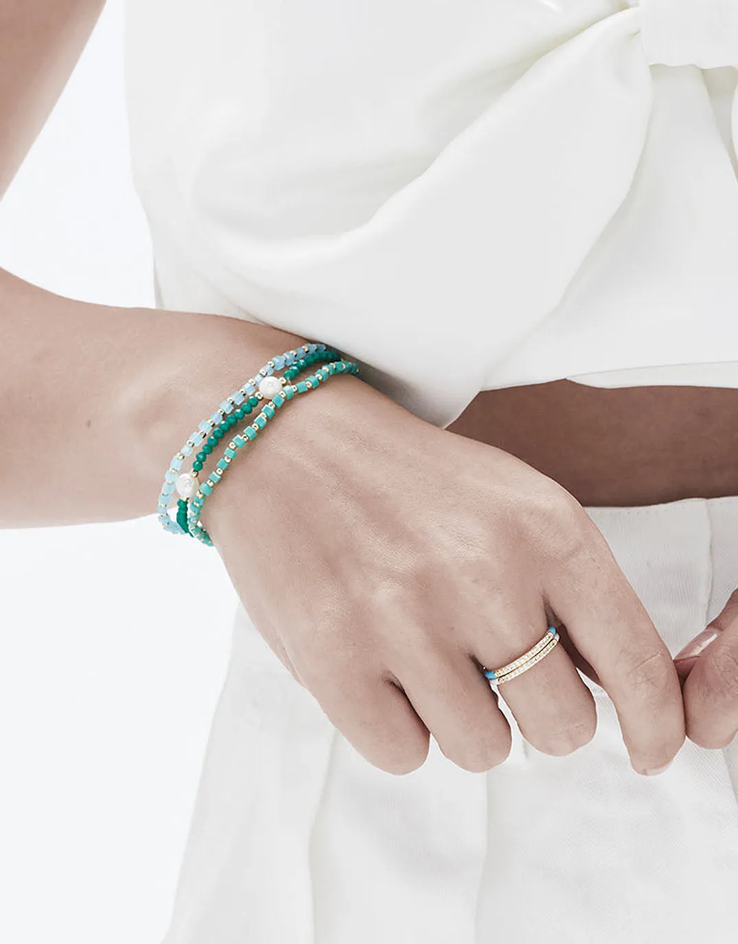 Melody Bracelet - Green sold by White & Co product image thumbnail 2