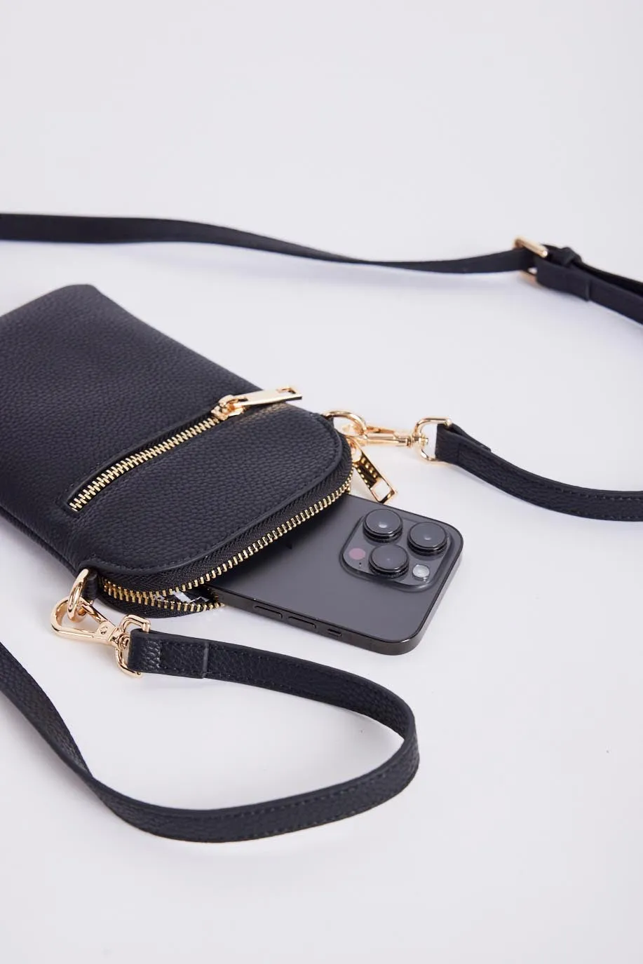 On The Go Bag - Black/Gold Leopard Print sold by White & Co product image thumbnail 2