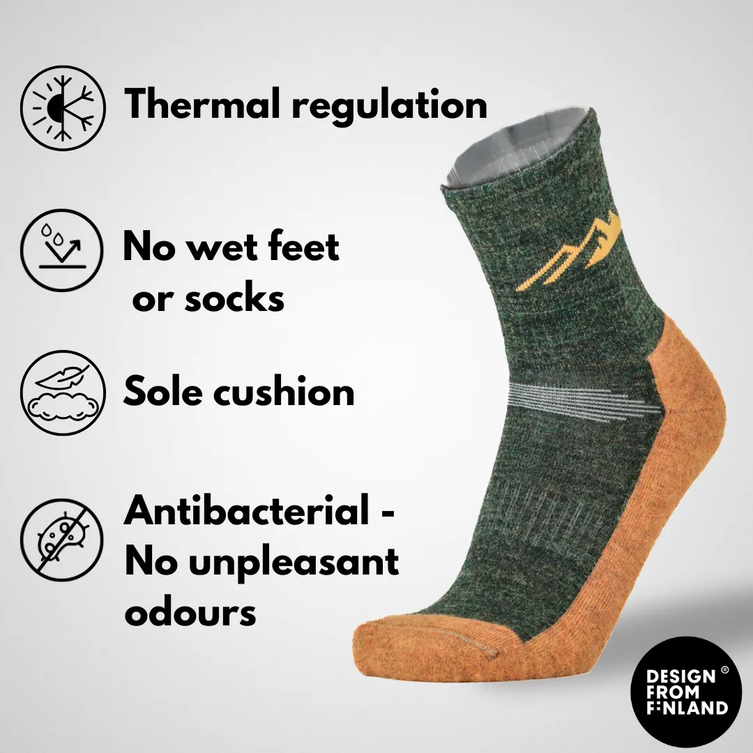 Polku 68 - Alpakkasukat, pehmustettu (Ennakkomyynti) sold by Wolmark