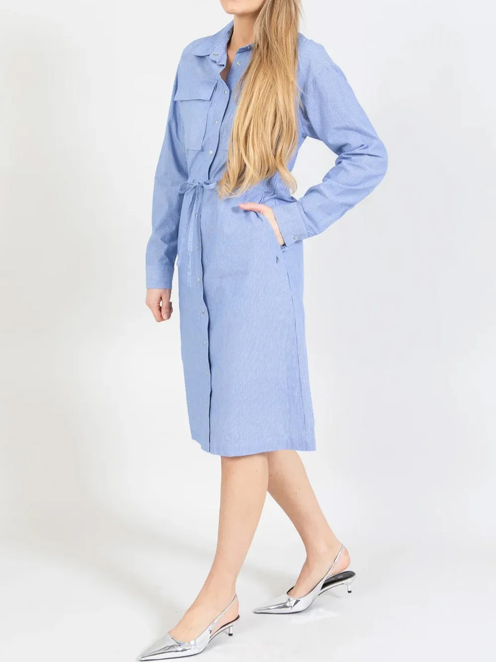 COSTER CHAMBRAY SHIRT DRESS sold by Yeltuor product image thumbnail 3