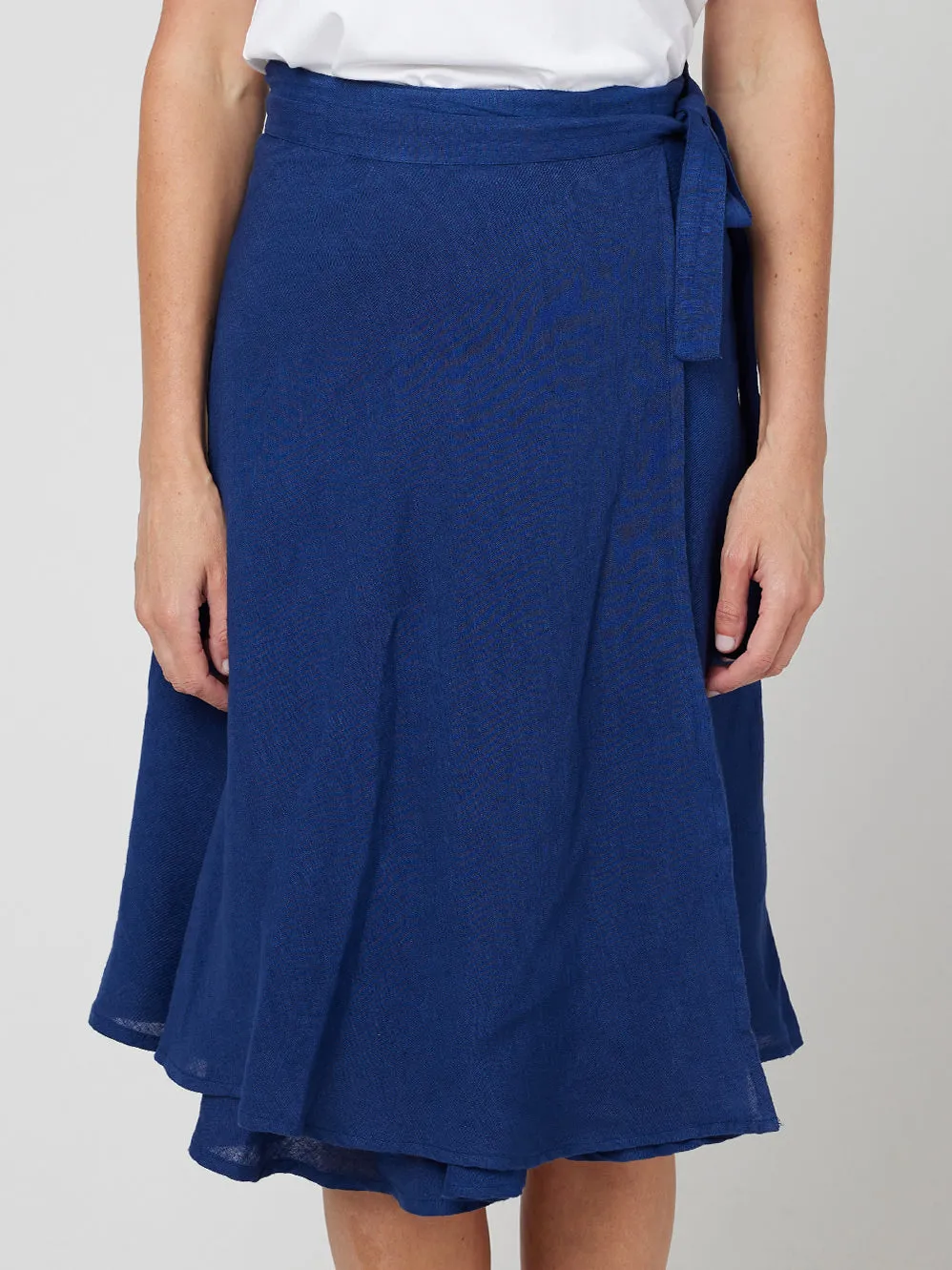 CAKE LINEN WRAP SKIRT sold by Yeltuor product image thumbnail 5