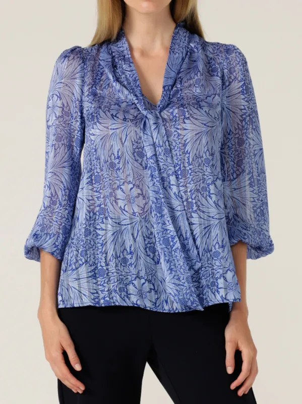 SACHA DRAKE MOUNTAIN BLUE BIRD BLOUSE sold by Yeltuor
