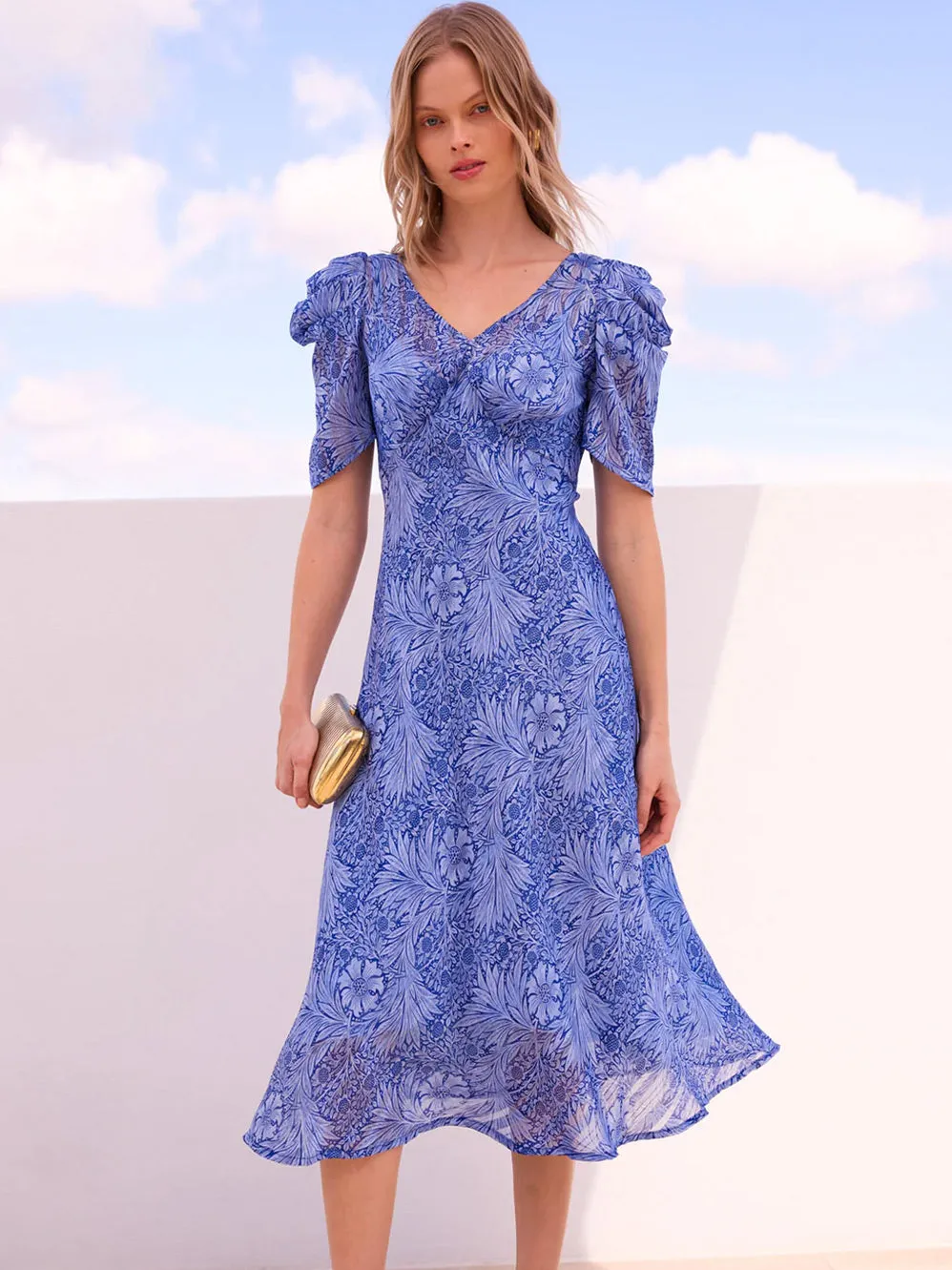 SACHA DRAKE BLUE JAY MIDI DRESS sold by Yeltuor product image thumbnail 5