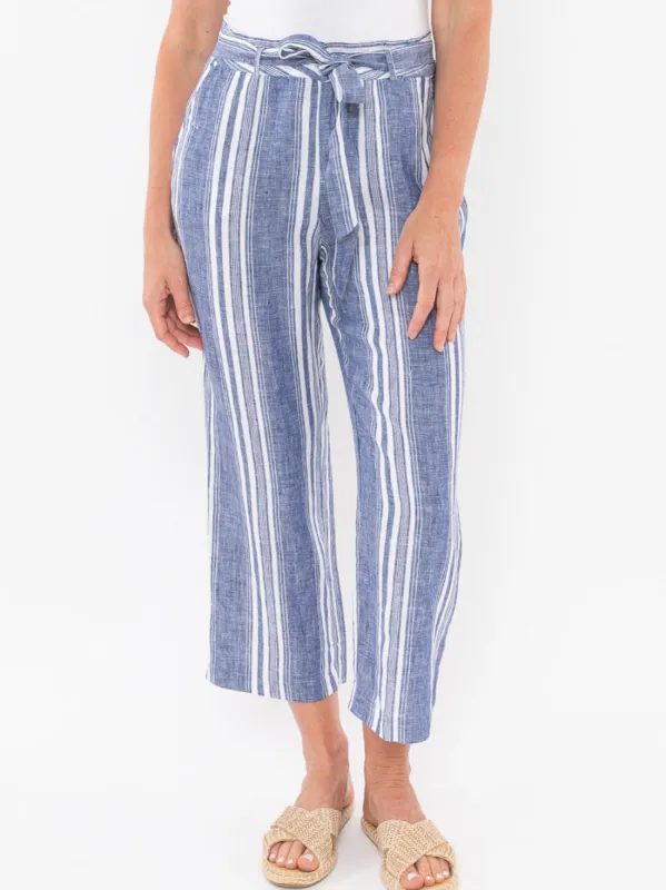 JUMP STRIPE LINEN PANT sold by Yeltuor