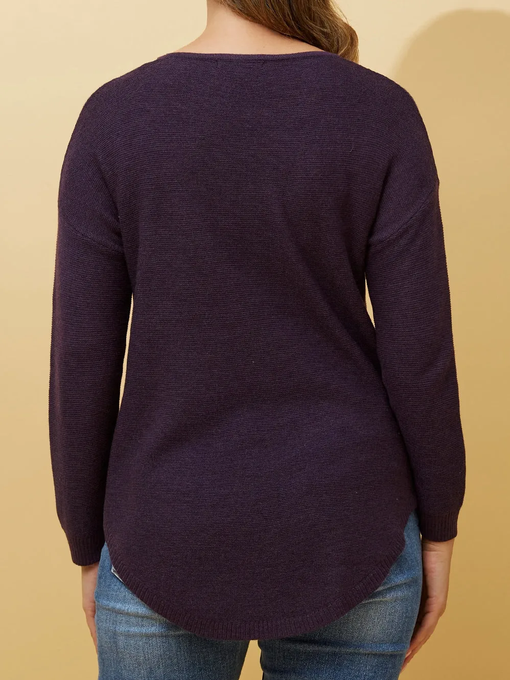 CAROLINE K MORGAN CURVED HEM PULLOVER sold by Yeltuor product image thumbnail 4