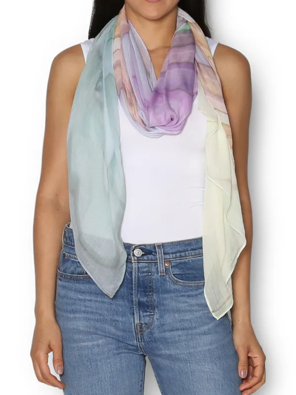 THE ARTISTS LABEL ICE CREAM SCARF sold by Yeltuor