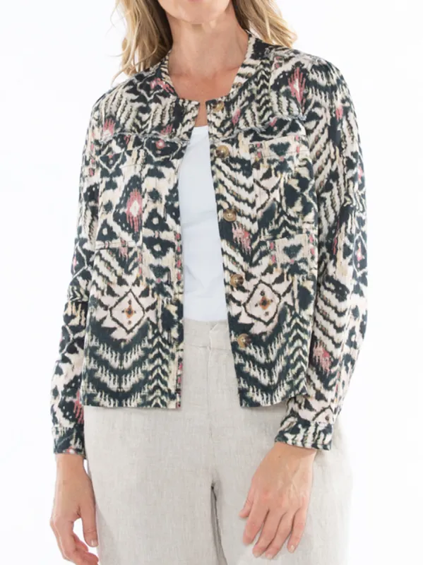 JUMP TRIBAL PRINT JACKET sold by Yeltuor