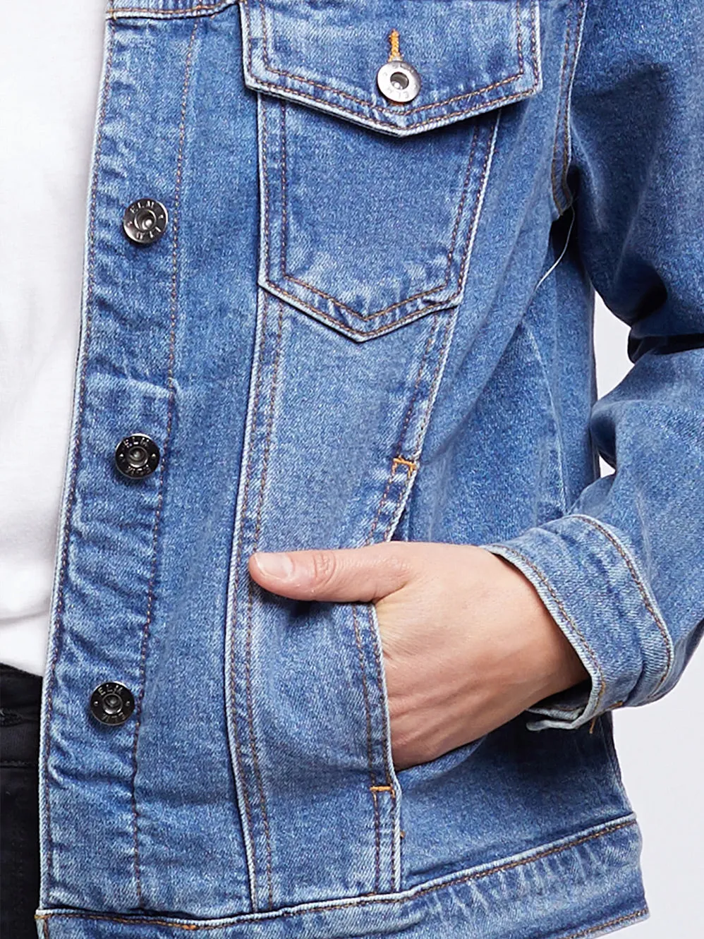 ELM ANGIE DENIM JACKET sold by Yeltuor product image thumbnail 3