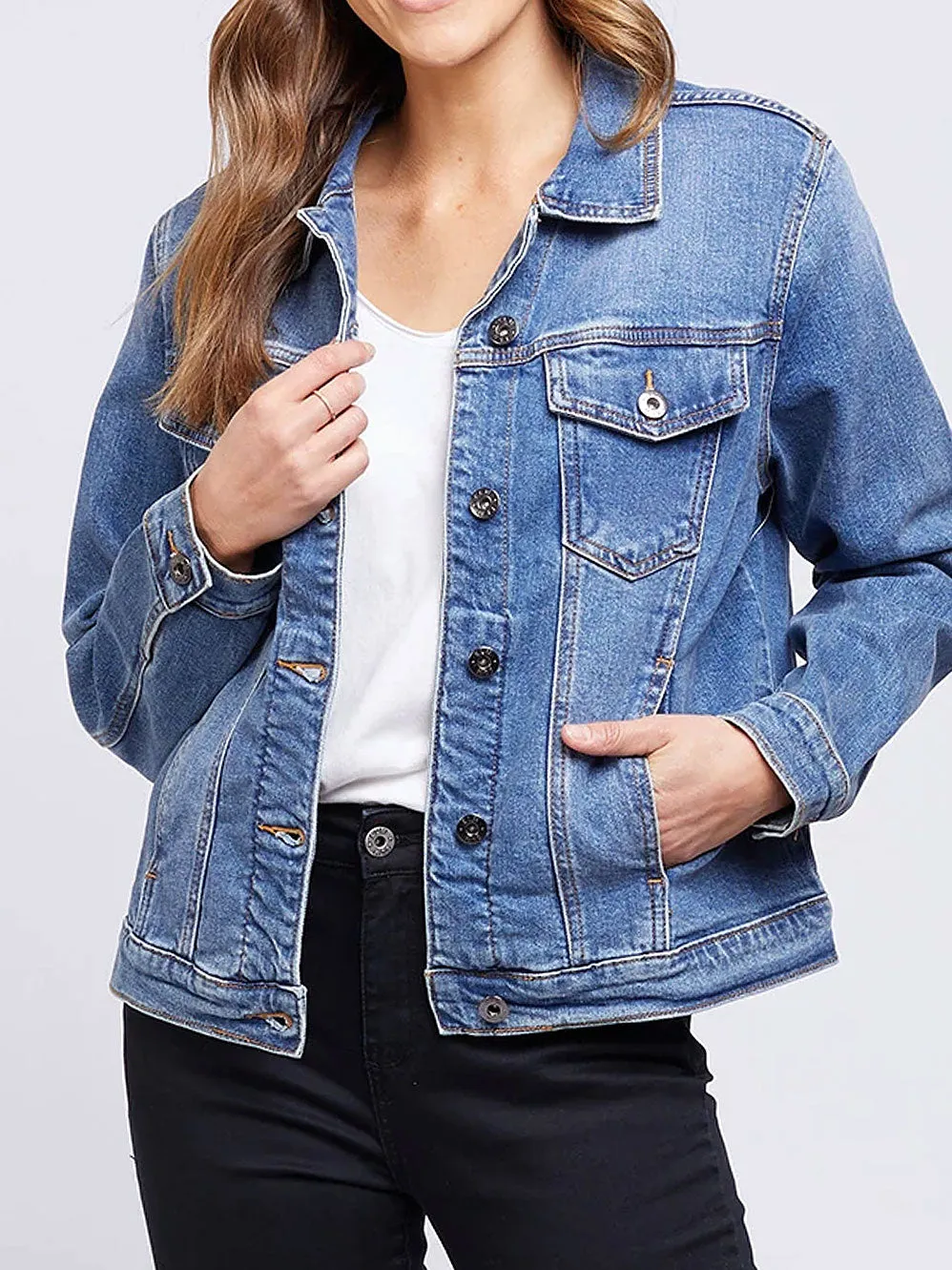 ELM ANGIE DENIM JACKET sold by Yeltuor