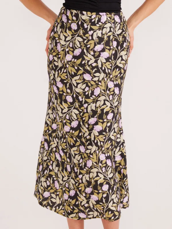 MINKPINK NOCTURNE BIAS SLIP MIDI SKIRT sold by Yeltuor