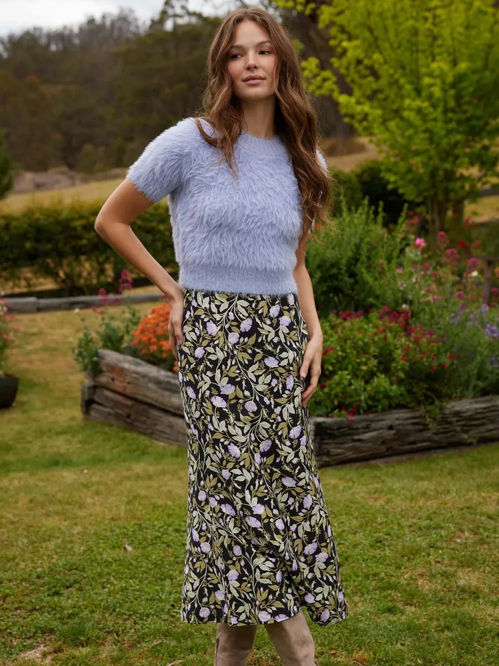 MINKPINK NOCTURNE BIAS SLIP MIDI SKIRT sold by Yeltuor product image thumbnail 4