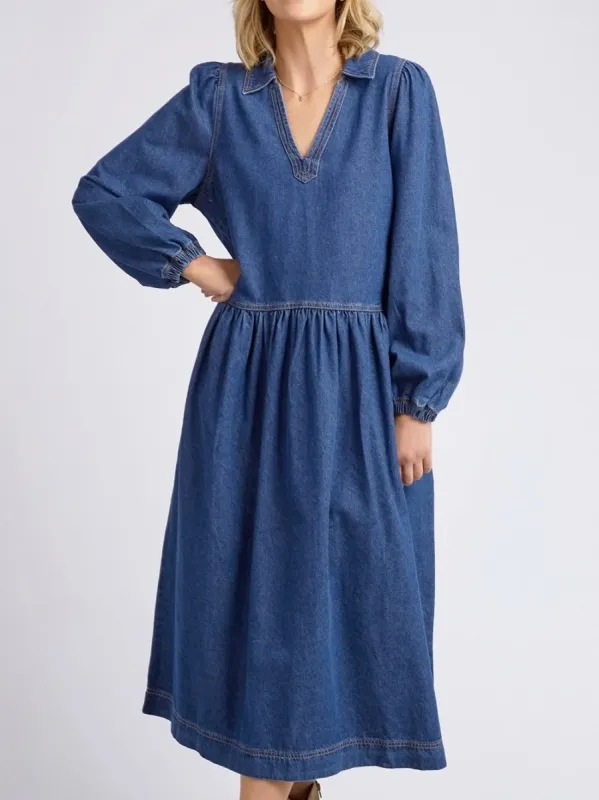 ELM JOSEPHINE DENIM DRESS sold by Yeltuor