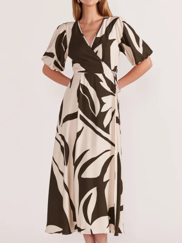 STAPLE ARCADIA WRAP MIDI DRESS sold by Yeltuor