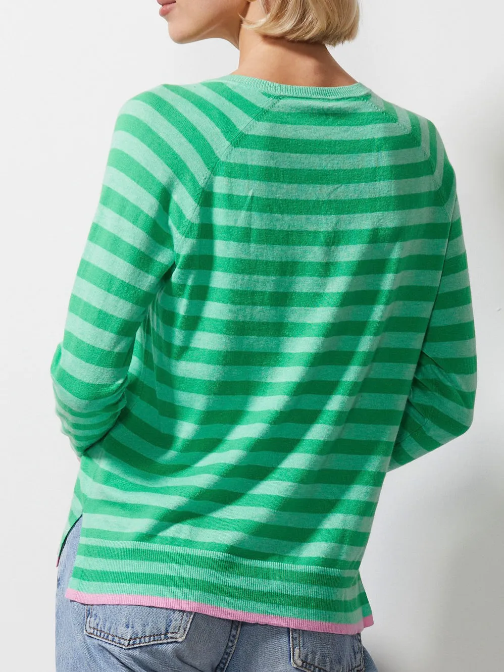 ZAKET & PLOVER ESSENTIAL STRIPE V JUMPER sold by Yeltuor product image thumbnail 3