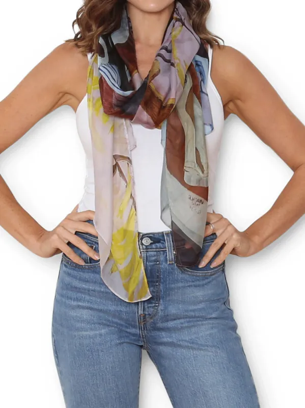 THE ARTISTS LABEL SO MUCH TO TELL YOU SILK SCARF sold by Yeltuor
