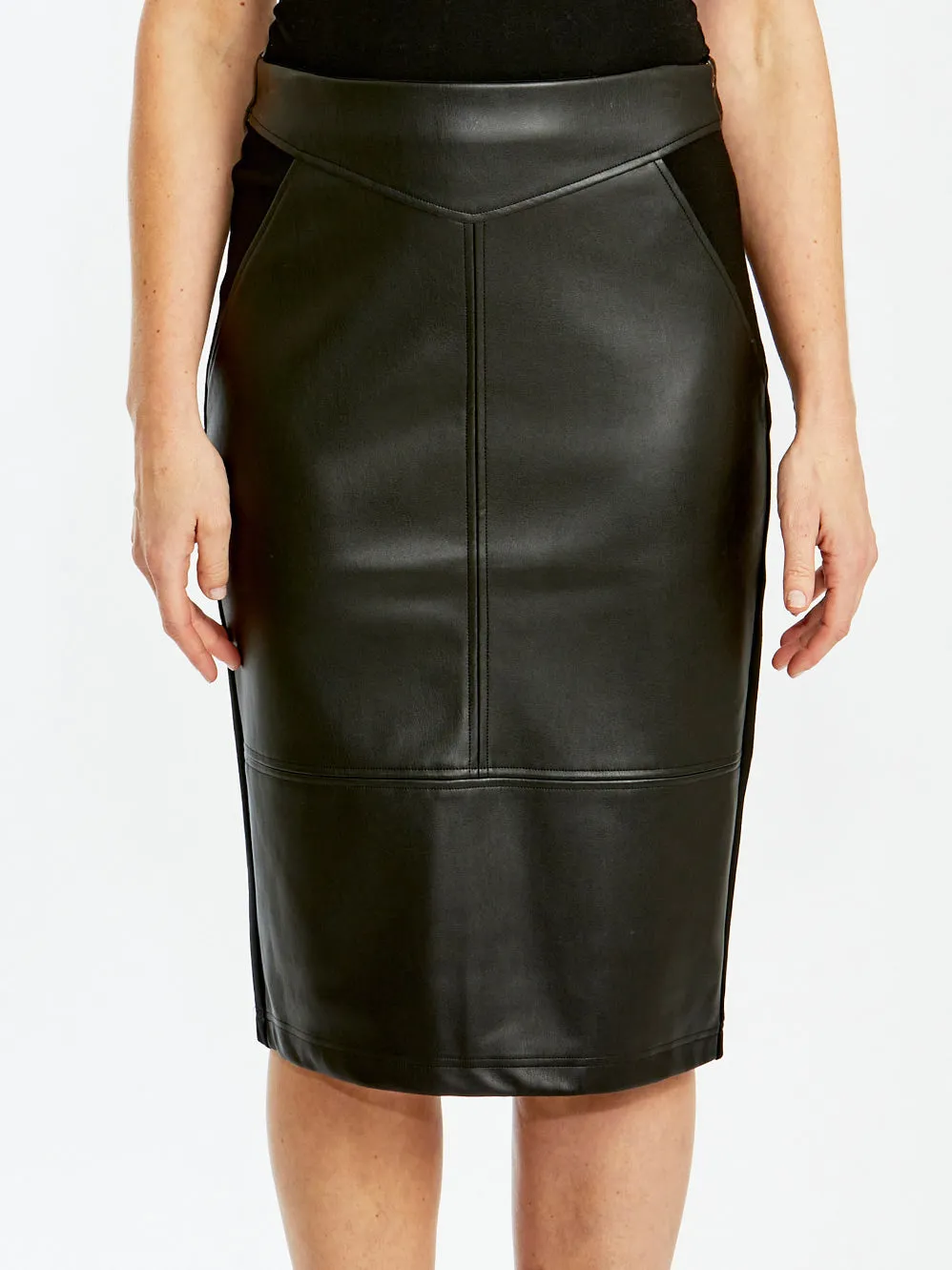 PINGPONG SPLICED PONTE SKIRT sold by Yeltuor