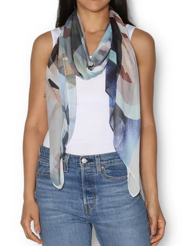 THE ARTISTS LABEL UNDERWATER CITY SCARF sold by Yeltuor
