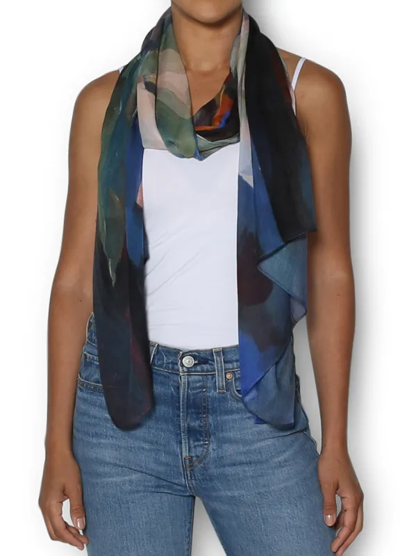 THE ARTISTS LABEL CALLA LILIES SCARF sold by Yeltuor
