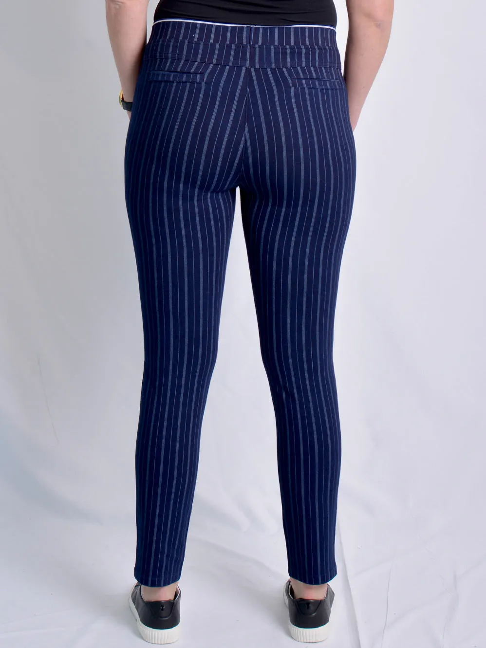 GABRIELLA FRATTINI LUSTRE DOUBLE STRIPE PANT sold by Yeltuor product image thumbnail 2