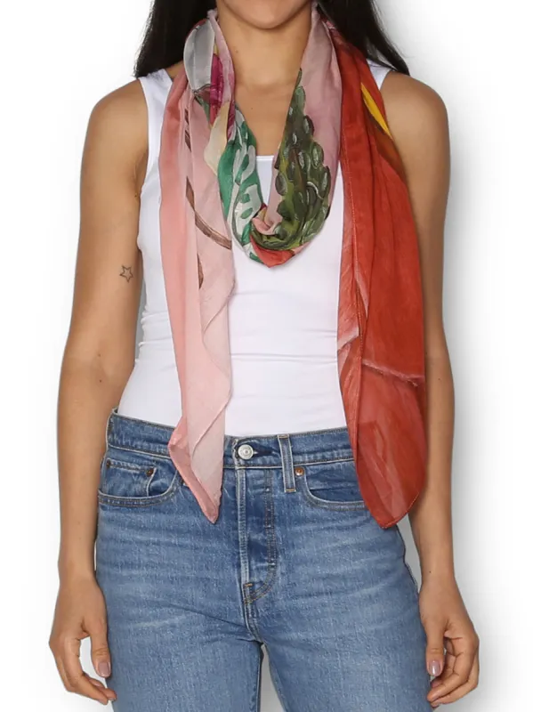 THE ARTISTS LABEL WATER LILIES SCARF sold by Yeltuor