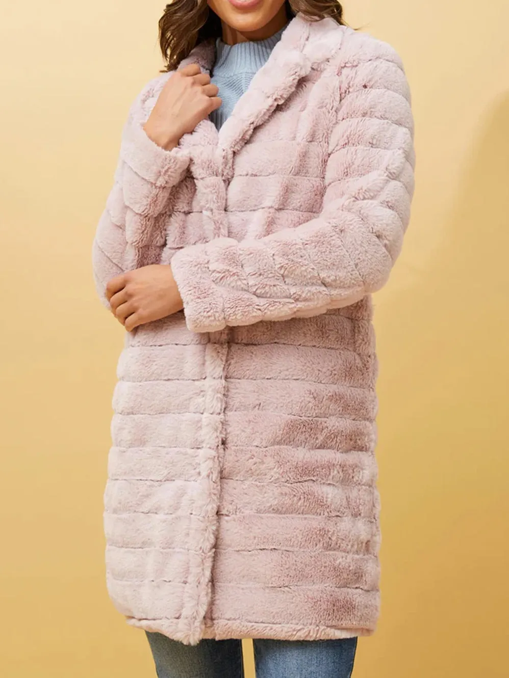 CAROLINE K MORGAN FAUX FUR COAT sold by Yeltuor product image thumbnail 4